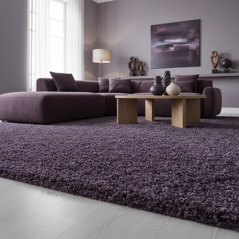 Shaggy Hochflor-Teppich Einfarbig – Waschbar & Flauschig | 3,00 cm Florhöhe für Barfußkomfort