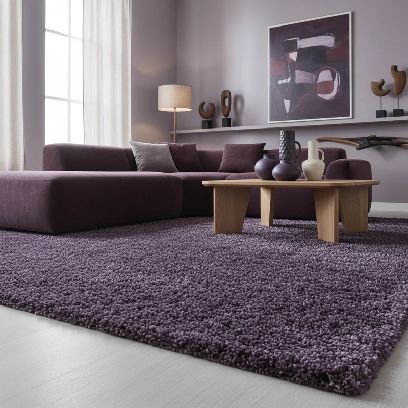 Shaggy Hochflor-Teppich Einfarbig – Waschbar & Flauschig | 3,00 cm Florhöhe für Barfußkomfort