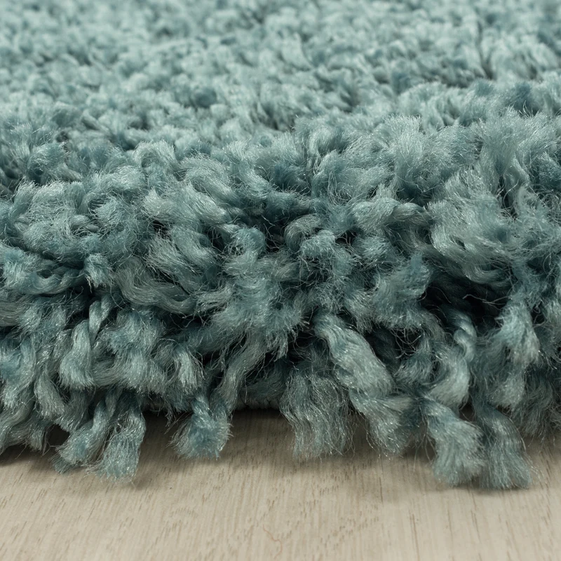 Shaggy Hochflor-Teppich Einfarbig – Waschbar & Flauschig | 3,00 cm Florhöhe für Barfußkomfort