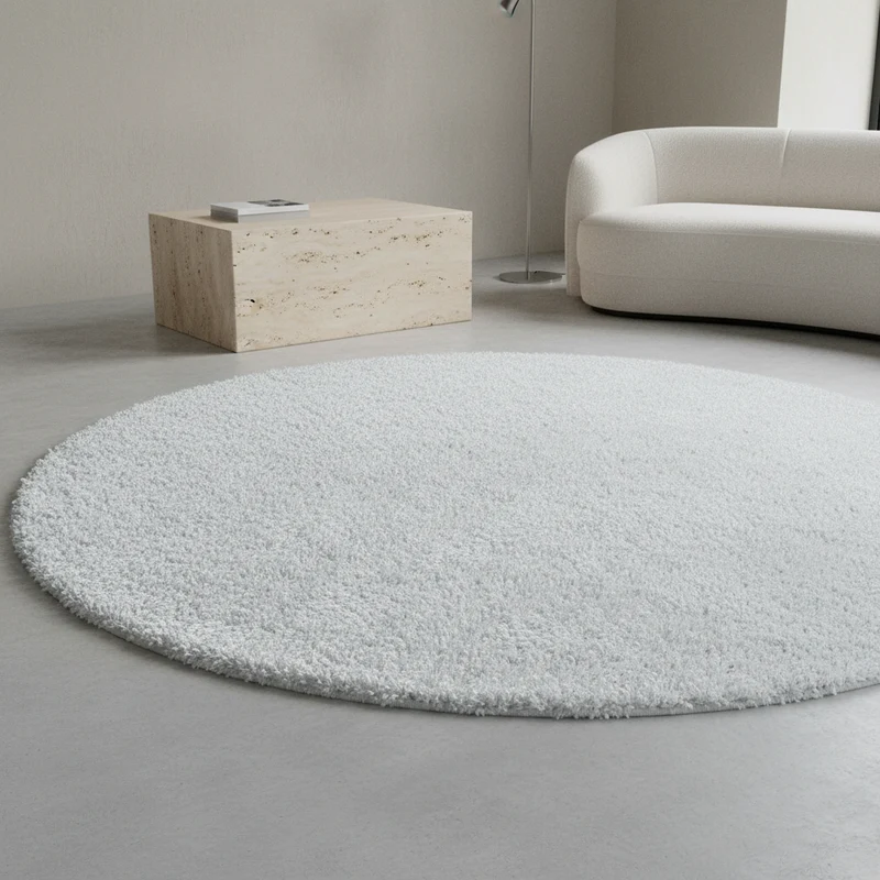 Shaggy Hochflor-Teppich Einfarbig – Waschbar & Flauschig | 3,00 cm Florhöhe für Barfußkomfort
