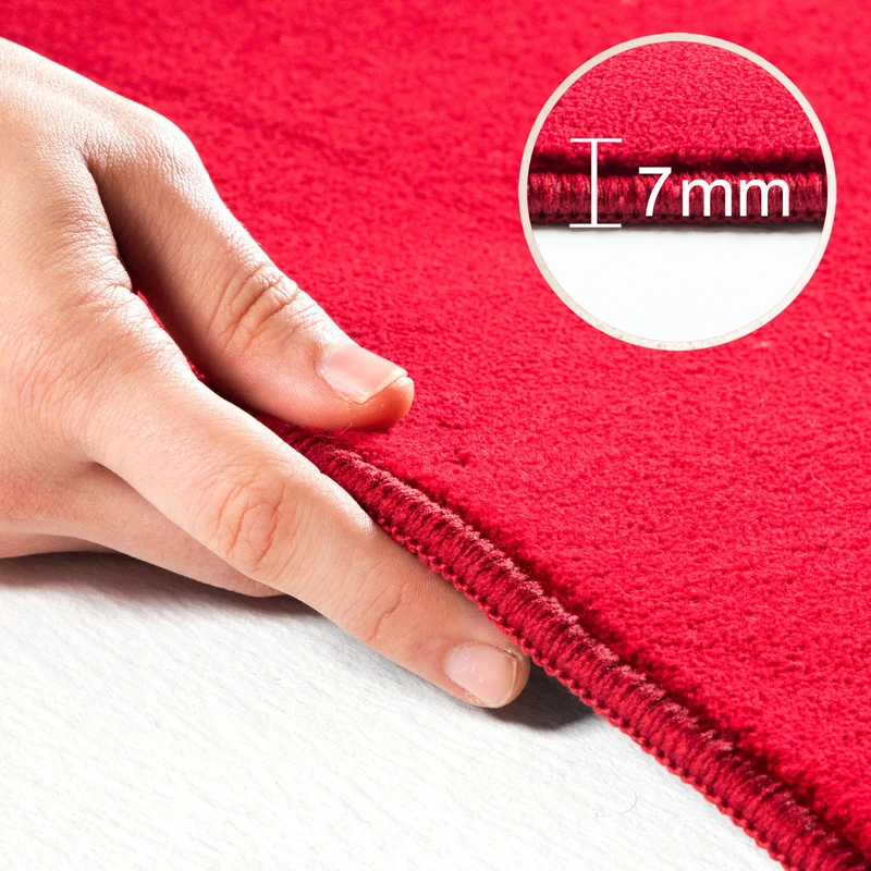 Kurzflor-Teppich Einfarbig – Waschbar | Maschinenwaschbar bei 30 °C