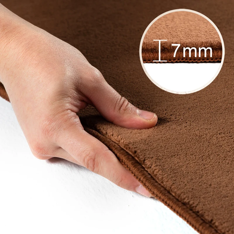 Kurzflor-Teppich Einfarbig – Waschbar | Maschinenwaschbar bei 30 °C
