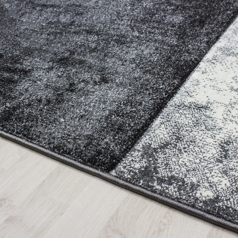 Kurzflor-Teppich Mosaik-Karo – Waschbar | Patchwork-Optik | 246k Noppen pro m² für Langlebigkeit