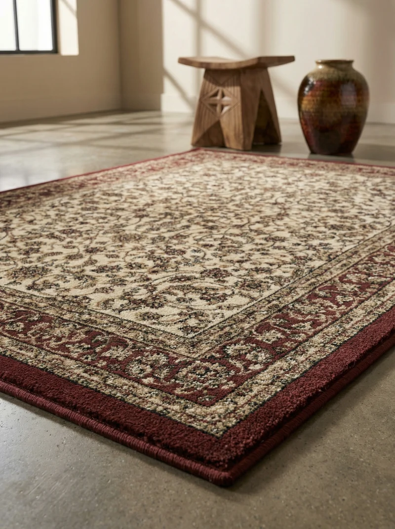 Kurzflor-Teppich Boho Ornament – Waschbar & Strapazierfähig | Saugroboter-geeignet