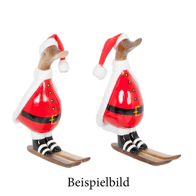 Deko-Figur DUCK SANTA Bambus