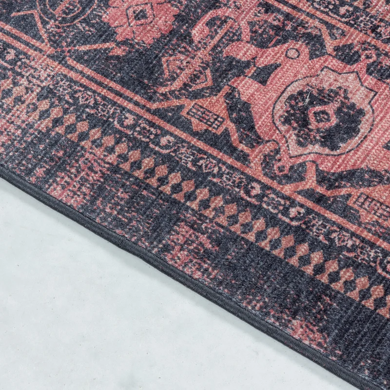 Flachgewebe-Teppich Orientalisch – Waschbar | Maschinenwaschbar bei 30°C