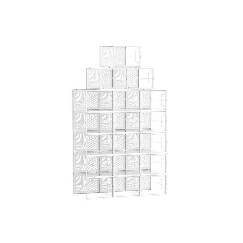 12 Cajas para Zapatos Transparentes