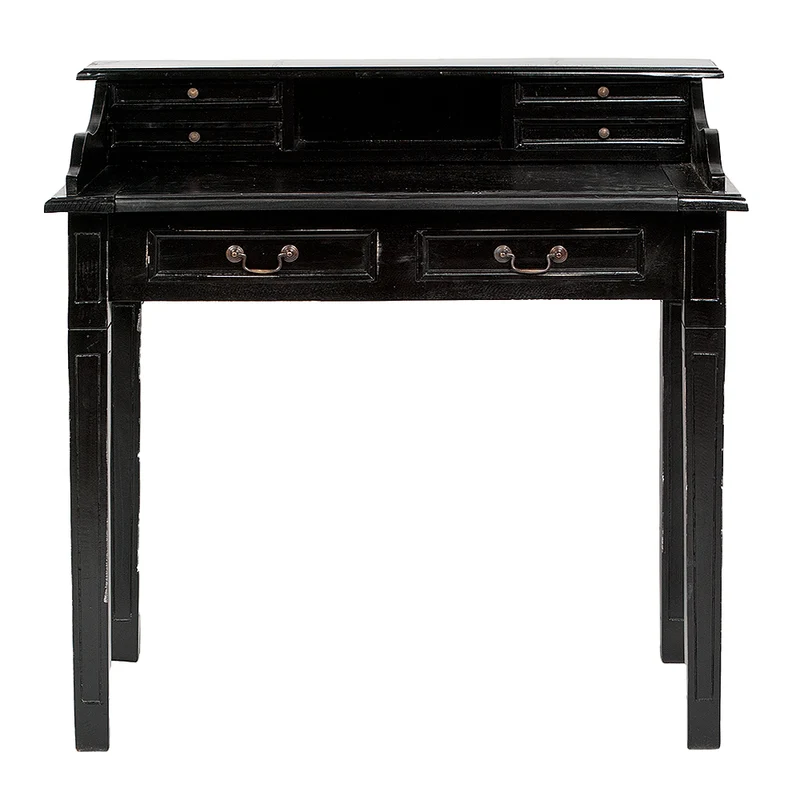 Sekretär ILENA Antik-Black ca. L100cm Mahagoni Massivholz