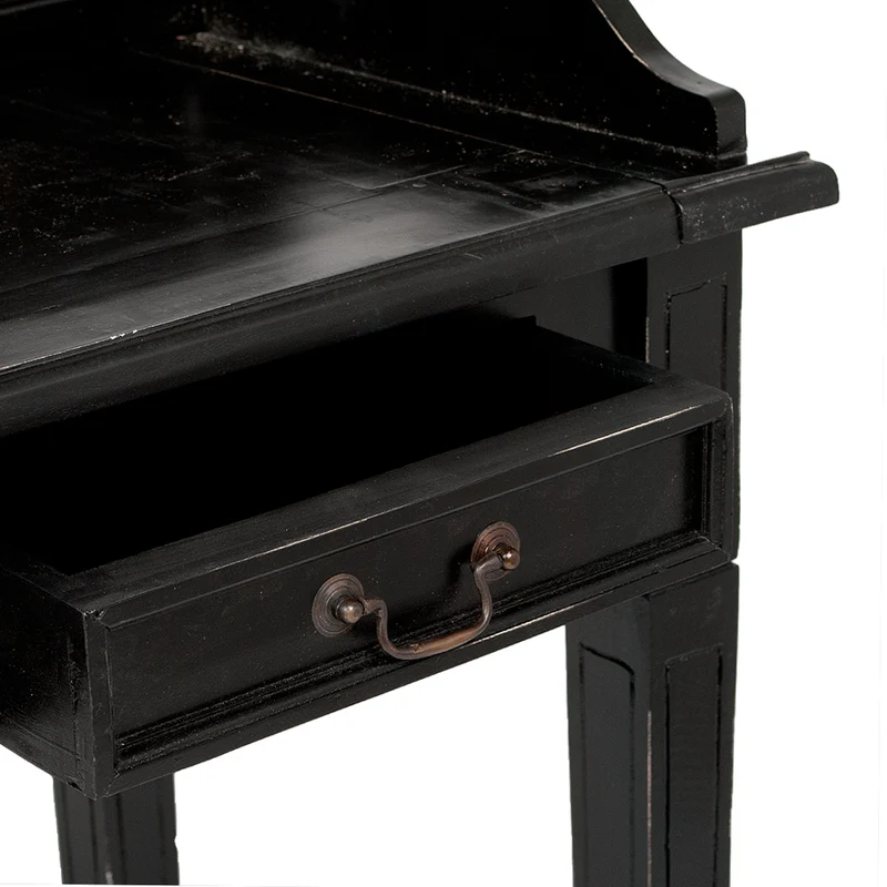 Sekretär ILENA Antik-Black ca. L100cm Mahagoni Massivholz