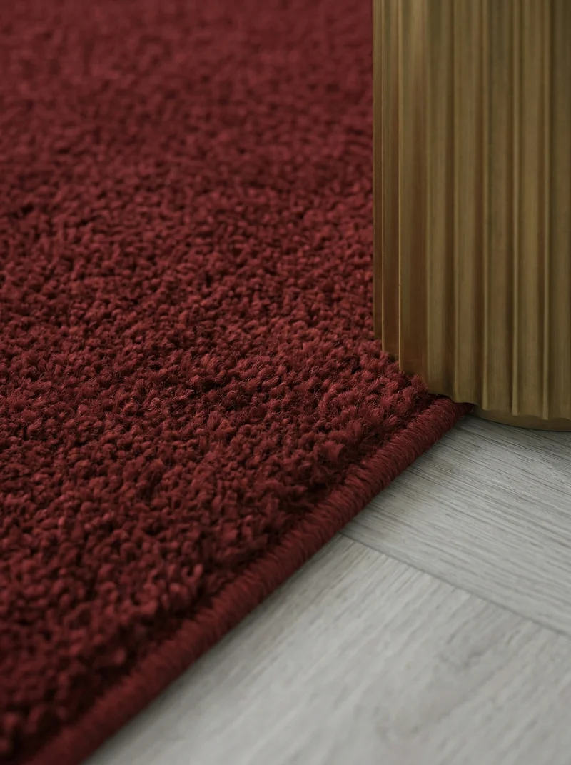 Kurzflor-Teppich Einfarbig – Waschbar & Strapazierfähig | Frisée-Garn für Lebendige Textur