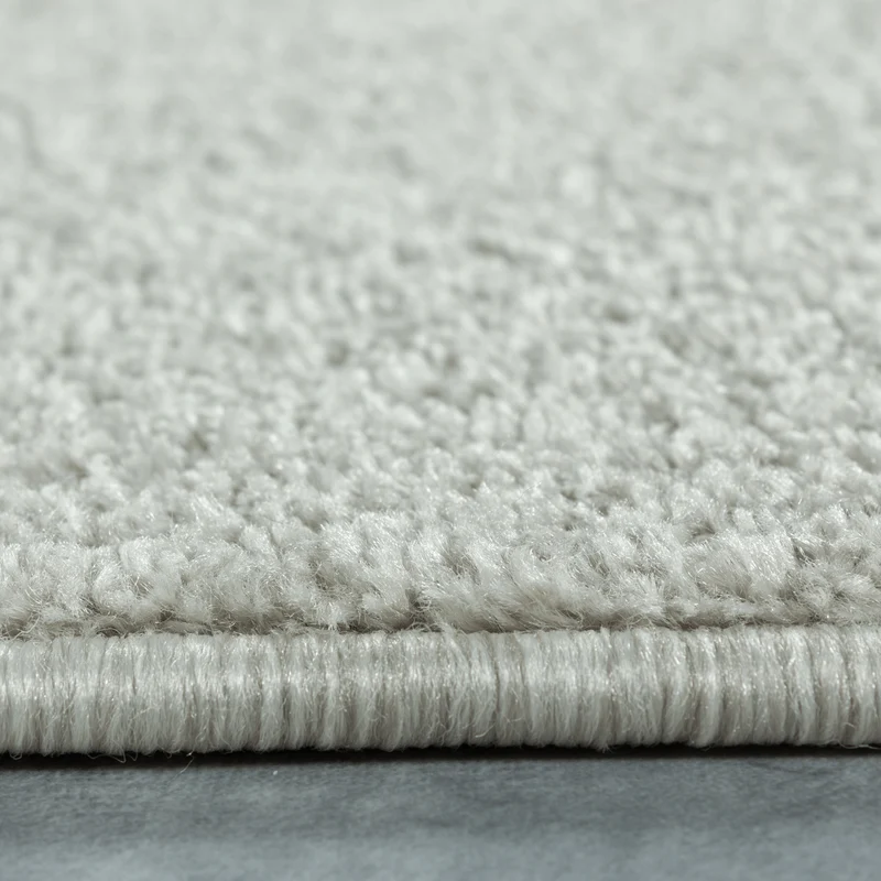 Kurzflor-Teppich Einfarbig – Waschbar & Strapazierfähig | Frisée-Garn für Lebendige Textur