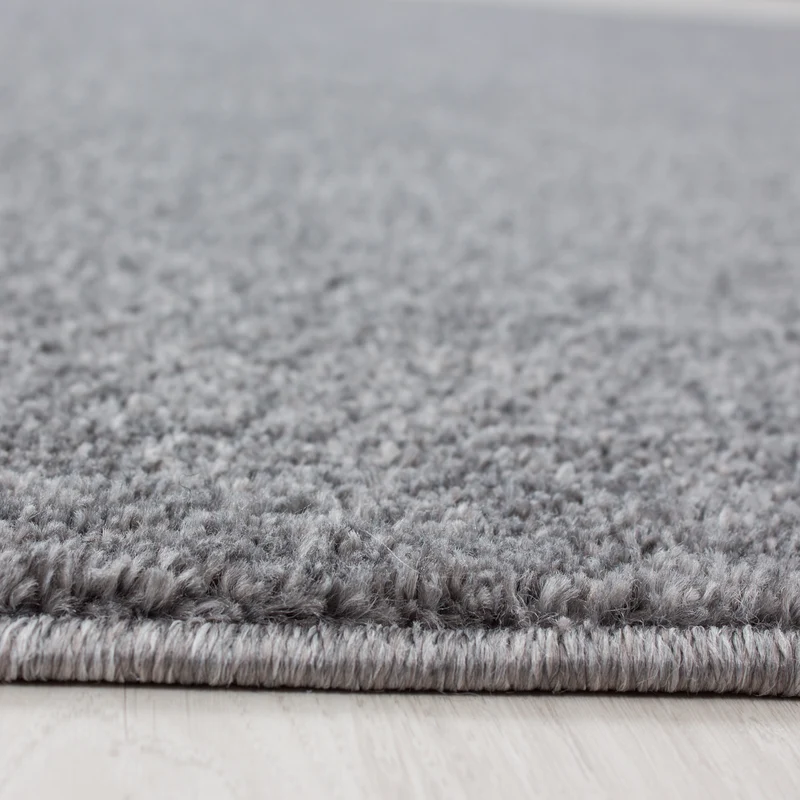 Kurzflor-Teppich Einfarbig – Waschbar & Strapazierfähig | Frisée-Garn für Lebendige Textur