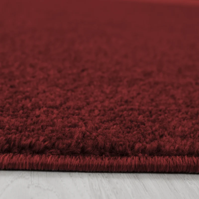 Kurzflor-Teppich Einfarbig – Waschbar & Strapazierfähig | Frisée-Garn für Lebendige Textur