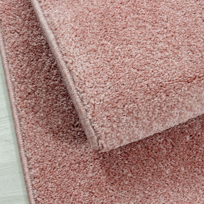Kurzflor-Teppich Einfarbig – Waschbar & Strapazierfähig | Frisée-Garn für Lebendige Textur