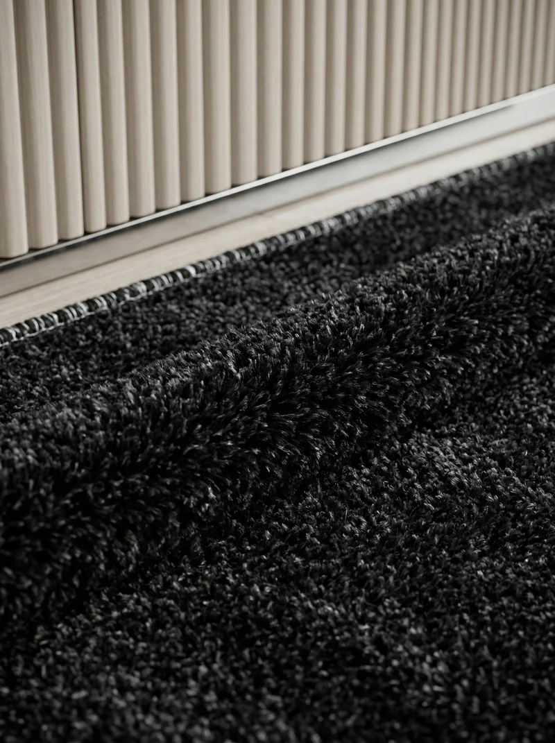 Kurzflor-Teppich Einfarbig – Waschbar & Strapazierfähig | Frisée-Garn für Lebendige Textur