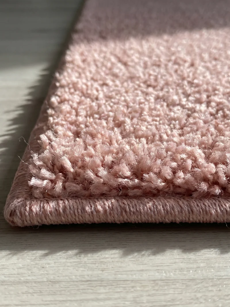 Kurzflor-Teppich Einfarbig – Waschbar & Strapazierfähig | Frisée-Garn für Lebendige Textur