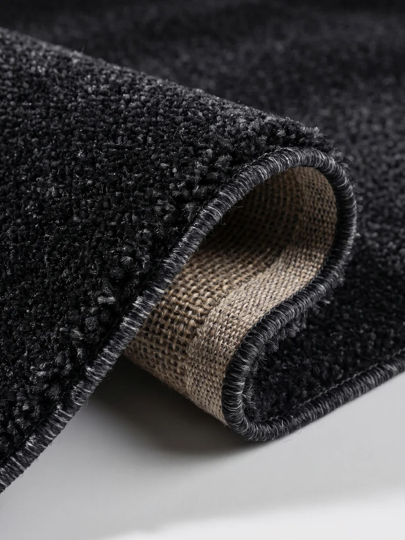 Kurzflor-Teppich Einfarbig – Waschbar & Strapazierfähig | Frisée-Garn für Lebendige Textur