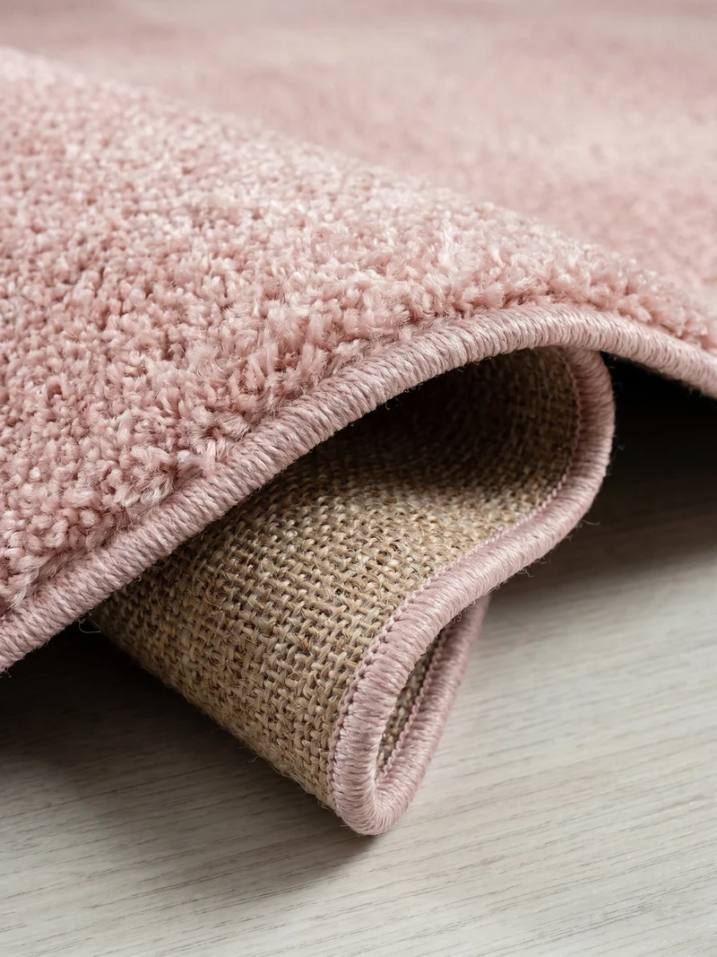 Kurzflor-Teppich Einfarbig – Waschbar & Strapazierfähig | Frisée-Garn für Lebendige Textur