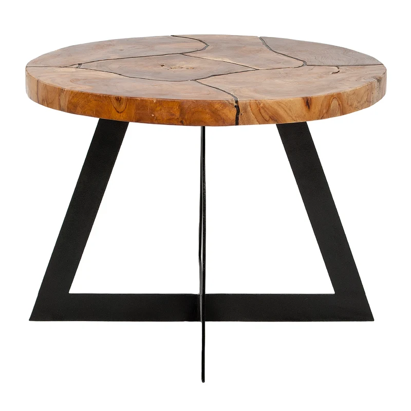 Individueller Teakwurzel Couchtisch LISTA 80cm Natural