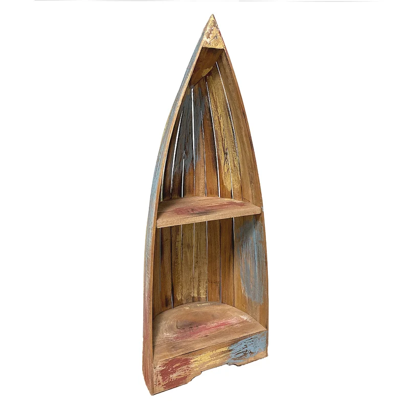 Massivholz Bootsregal BALI Jungle ca. H92cm Nachttisch