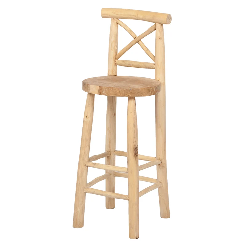 Teak Bar-Stuhl MAORI
