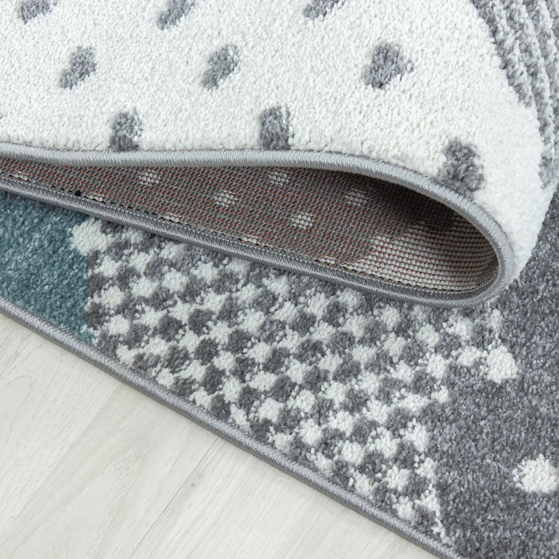 Kinderteppich Wolken-Motiv – Waschbar & Strapazierfähig für Kinderzimmer