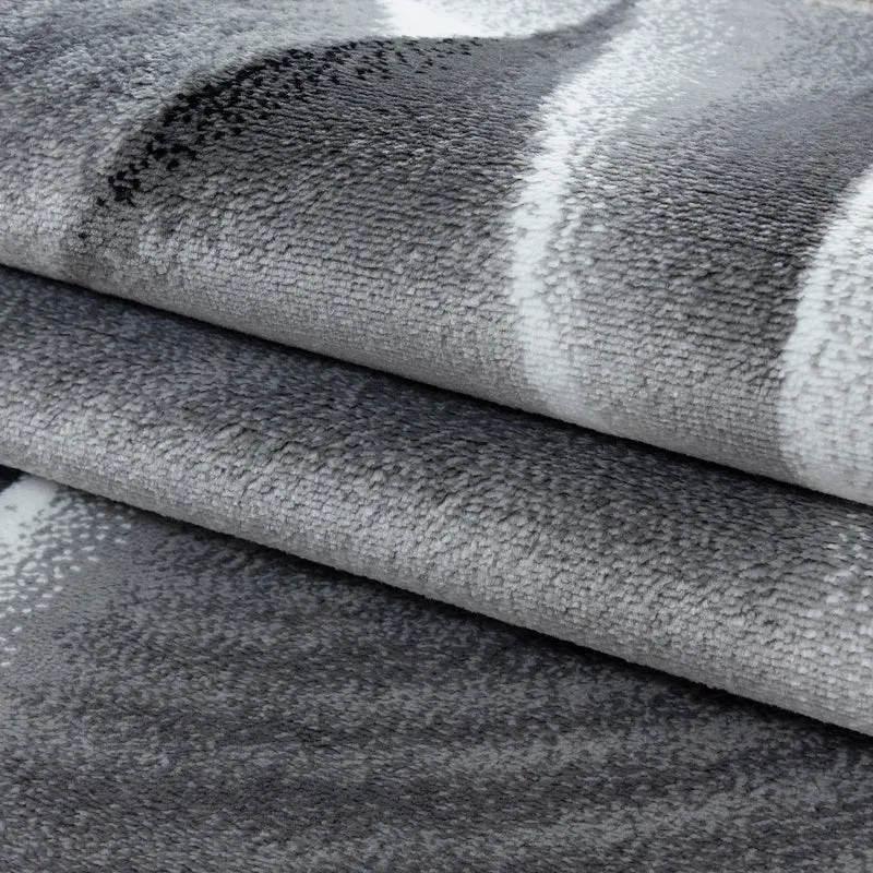 Kurzflor-Teppich Farbverlauf – Waschbar & Strapazierfähig | Heatset-Veredelung für Wolloptik