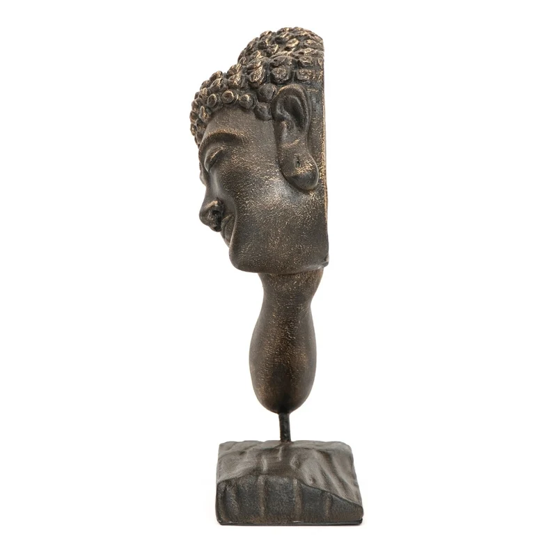 Spirituelle Buddha Statue RELAX 70cm gold-schwarz Deko Skulptur