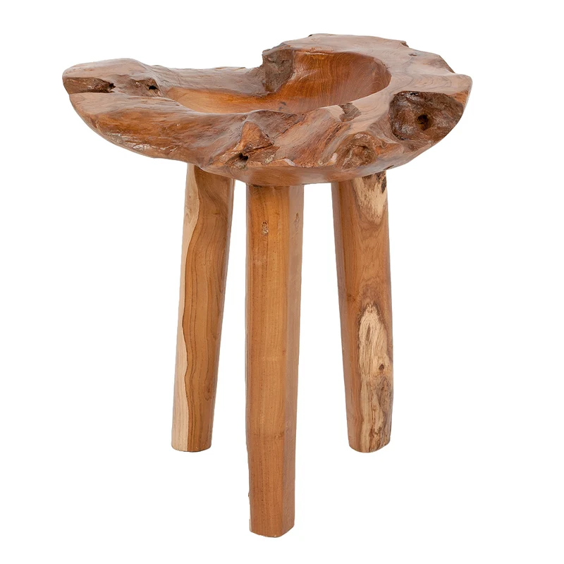 Individueller Teak Beistelltisch BIG BOWL ca.50cm Natural