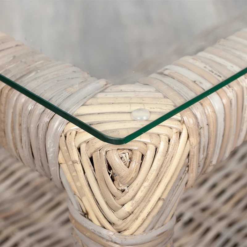 Lounge Couchtisch LIVING in Grey ca. L100cm Rattan