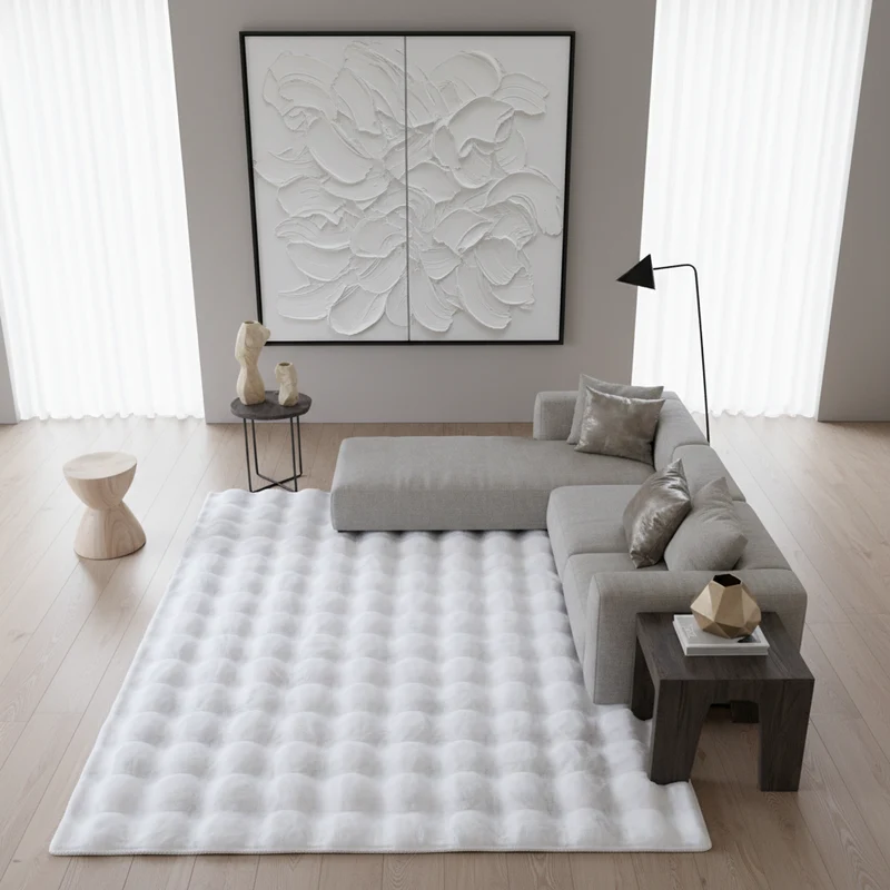 Hochflor-Teppich Einfarbig – Waschbar & Weich | Maschinenwaschbar bei 30°C
