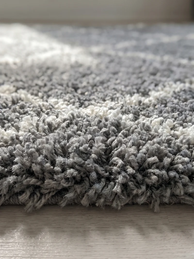 Shaggy Hochflor-Teppich Geometrisch – Waschbar & Flauschig | 3,00 cm Florhöhe für Barfußkomfort