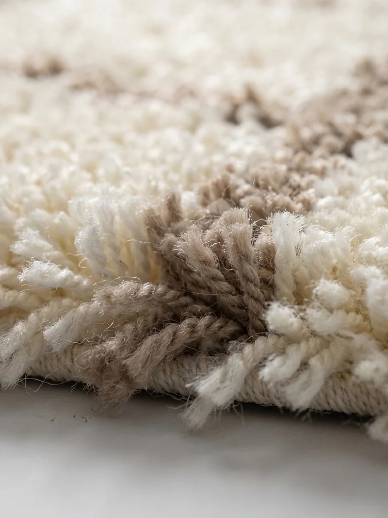 Shaggy Hochflor-Teppich Geometrisch – Waschbar & Flauschig | 3,00 cm Florhöhe für Barfußkomfort