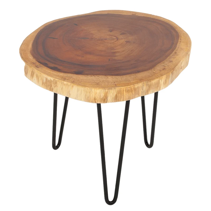 Massivholz Beistelltisch GORDO-M Natural Suar