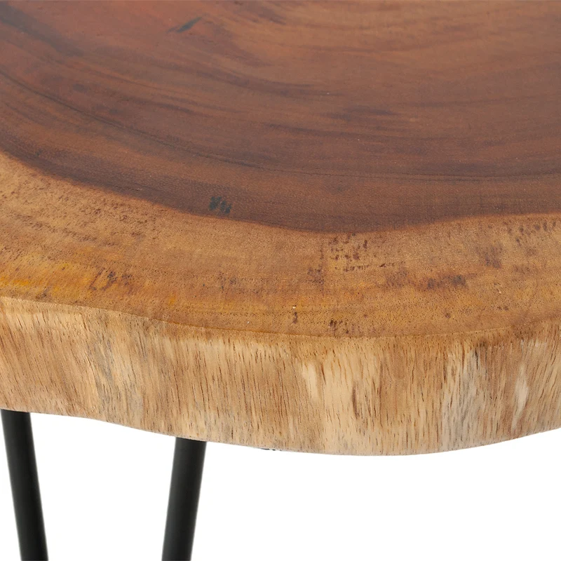 Massivholz Beistelltisch GORDO-M Natural Suar