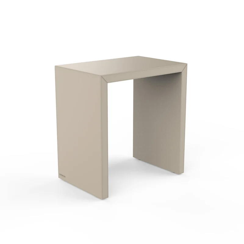 Kunstleder Hocker Brownie SIDE