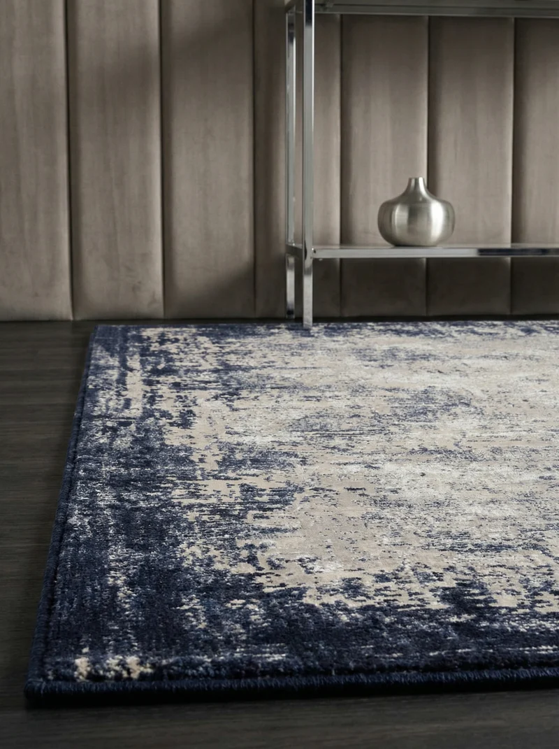 Teppich Velours abstrakt mit Bordüren