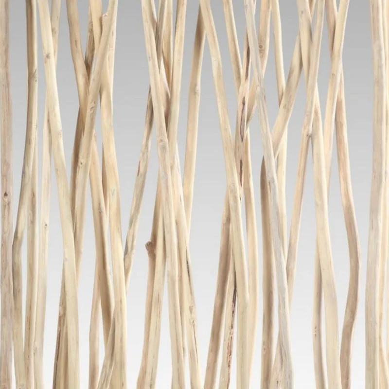 Teakholz Paravent TORONTO Natural 180cm Raumteiler Äste