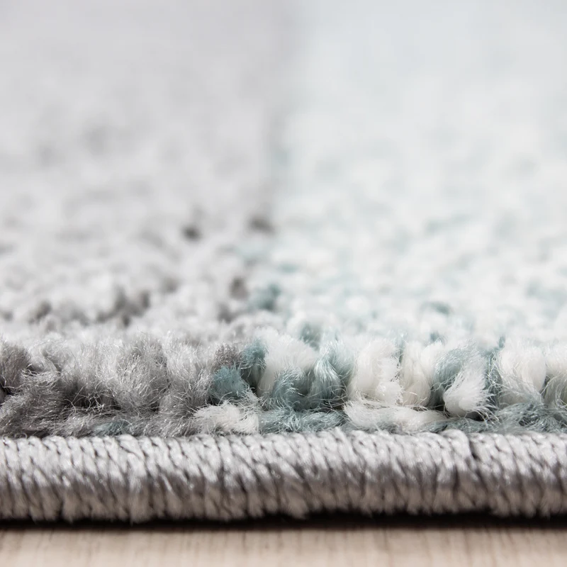 Kurzflor-Teppich Karo – Waschbar & Strapazierfähig | Frisée-Garn für Lebendige Textur