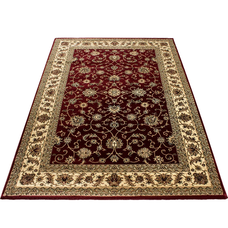 Kurzflor-Teppich Persisches Medaillon – Waschbar | Klassischer Orient | Heatset-Veredelung für Wolloptik