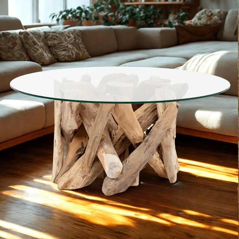 Teak Couchtisch TORA-rund ca. D90cm