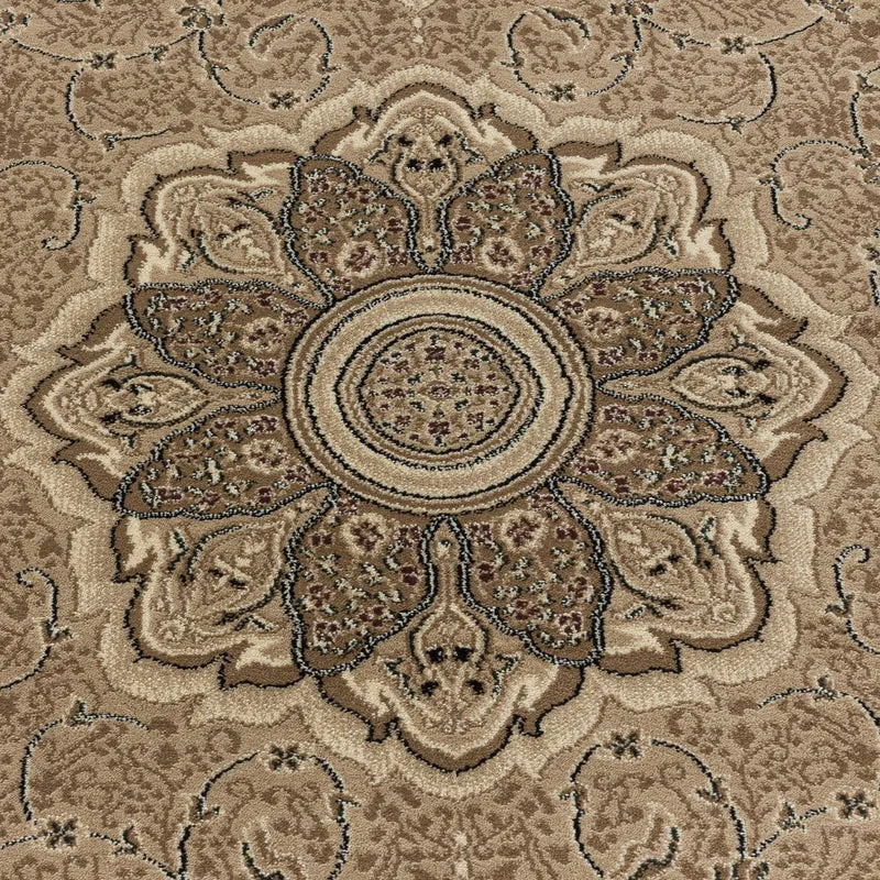 Kurzflor-Teppich Boho Vintage – Waschbar & Strapazierfähig | Heatset-Veredelung für Wolloptik