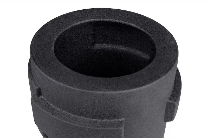 Casa Padrino Luxus Vase Schwarz 22 x 22 x H. 29 cm - Deko Vase aus Steingut mit Black Diamond Glasur - Luxus Deko Accessoires