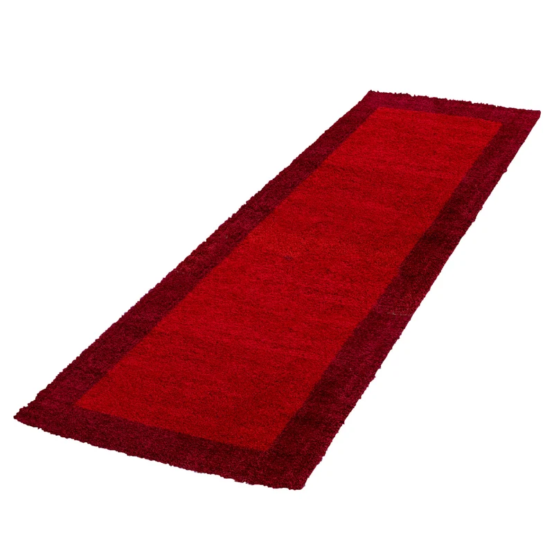 Shaggy Hochflor-Teppich Bordüre – Waschbar & Flauschig | 3,00 cm Florhöhe für Barfußkomfort