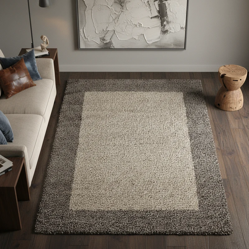 Shaggy Hochflor-Teppich Bordüre – Waschbar & Flauschig | 3,00 cm Florhöhe für Barfußkomfort