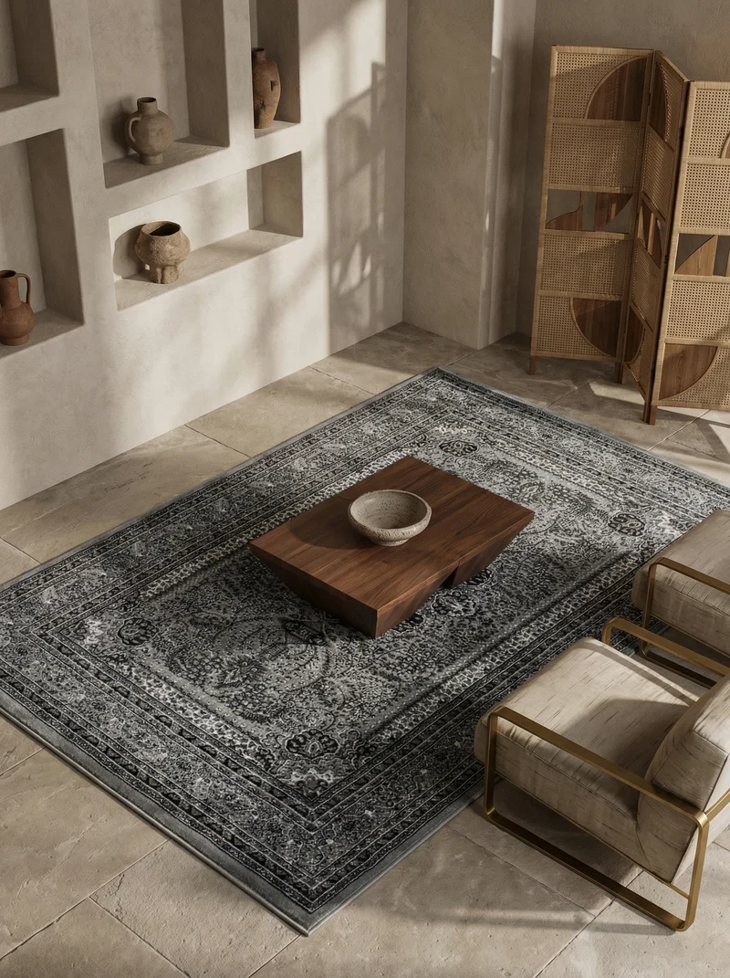 Kurzflor-Teppich Orient – Waschbar & Strapazierfähig | Dicht Gewebt in Premiumqualität