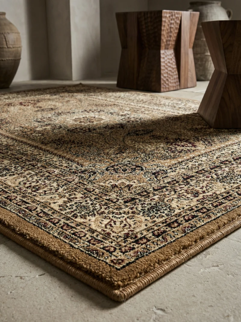 Kurzflor-Teppich Orient – Waschbar & Strapazierfähig | Dicht Gewebt in Premiumqualität