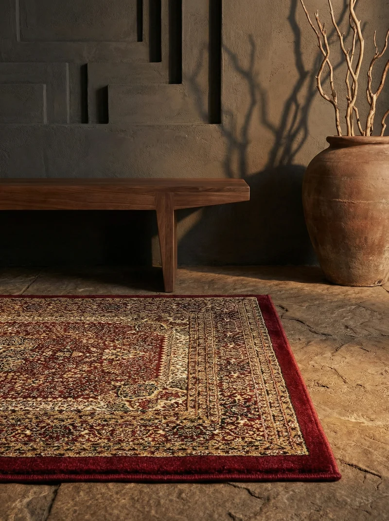 Kurzflor-Teppich Orient – Waschbar & Strapazierfähig | Dicht Gewebt in Premiumqualität