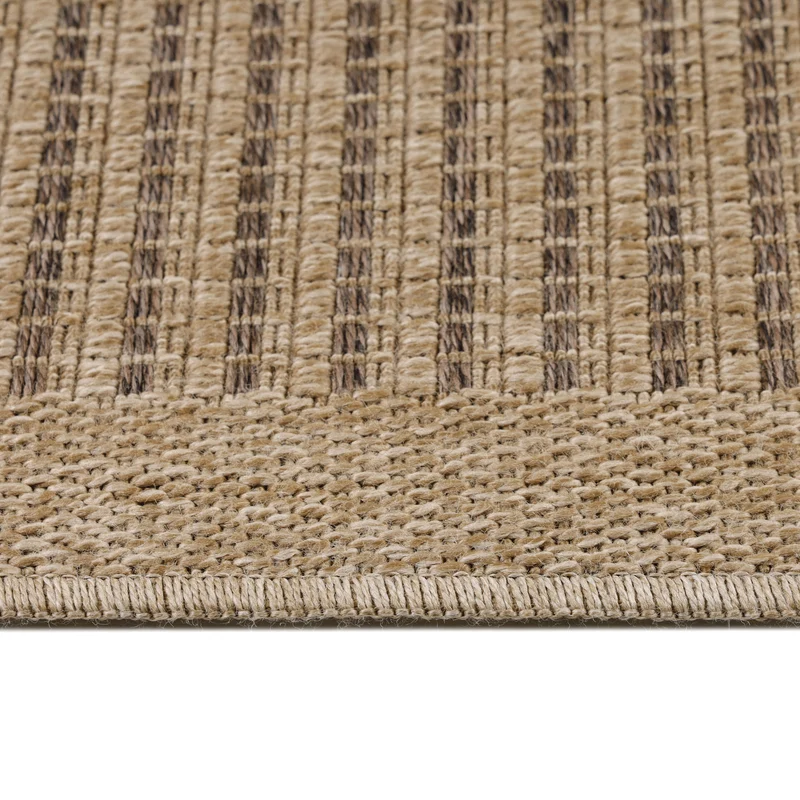 Outdoor-Teppich Feinstrick-Struktur – Waschbar | Dezente Weboptik für Terrasse