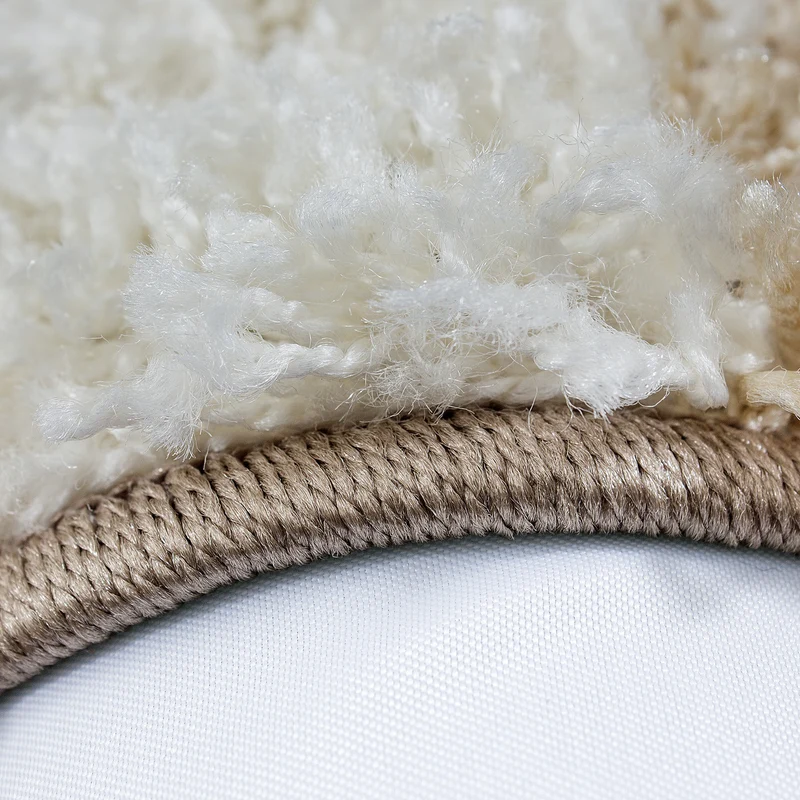 Shaggy Hochflor-Teppich Karo – Waschbar & Flauschig | 3,00 cm Florhöhe für Barfußkomfort
